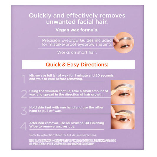 Stripless Wax for Face, Eyebrow, and Lip - US 5058